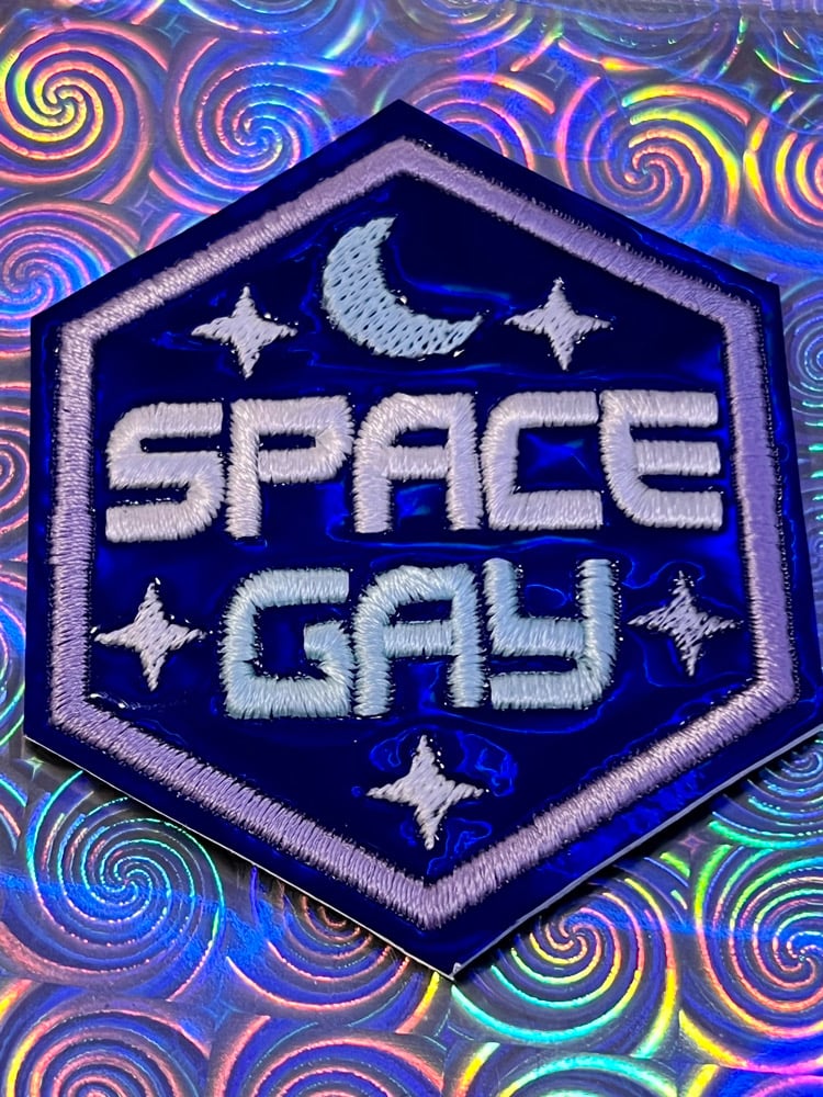 Image of Embroidered Patch: Space Gay