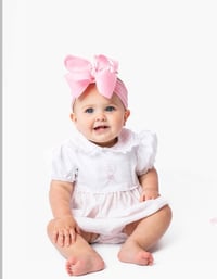Image 5 of 12mo Pink Satin Batiste Balloon Bubble 