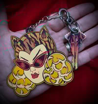 Tiger Lady PVC Keychain 