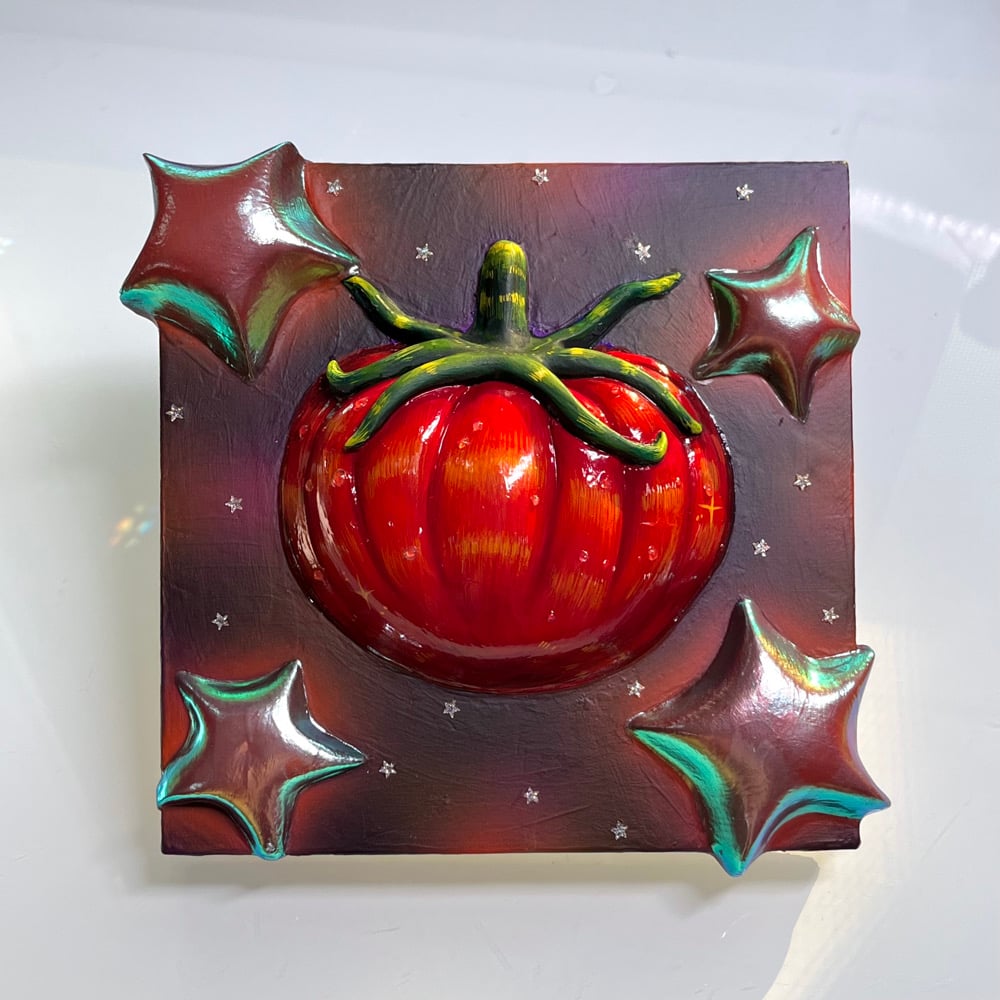 Image of π
GALACTIC TOMATO β§ Original 3D Mixed Media Painting