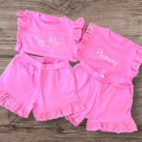 Image 2 of Girls Frill Short Set