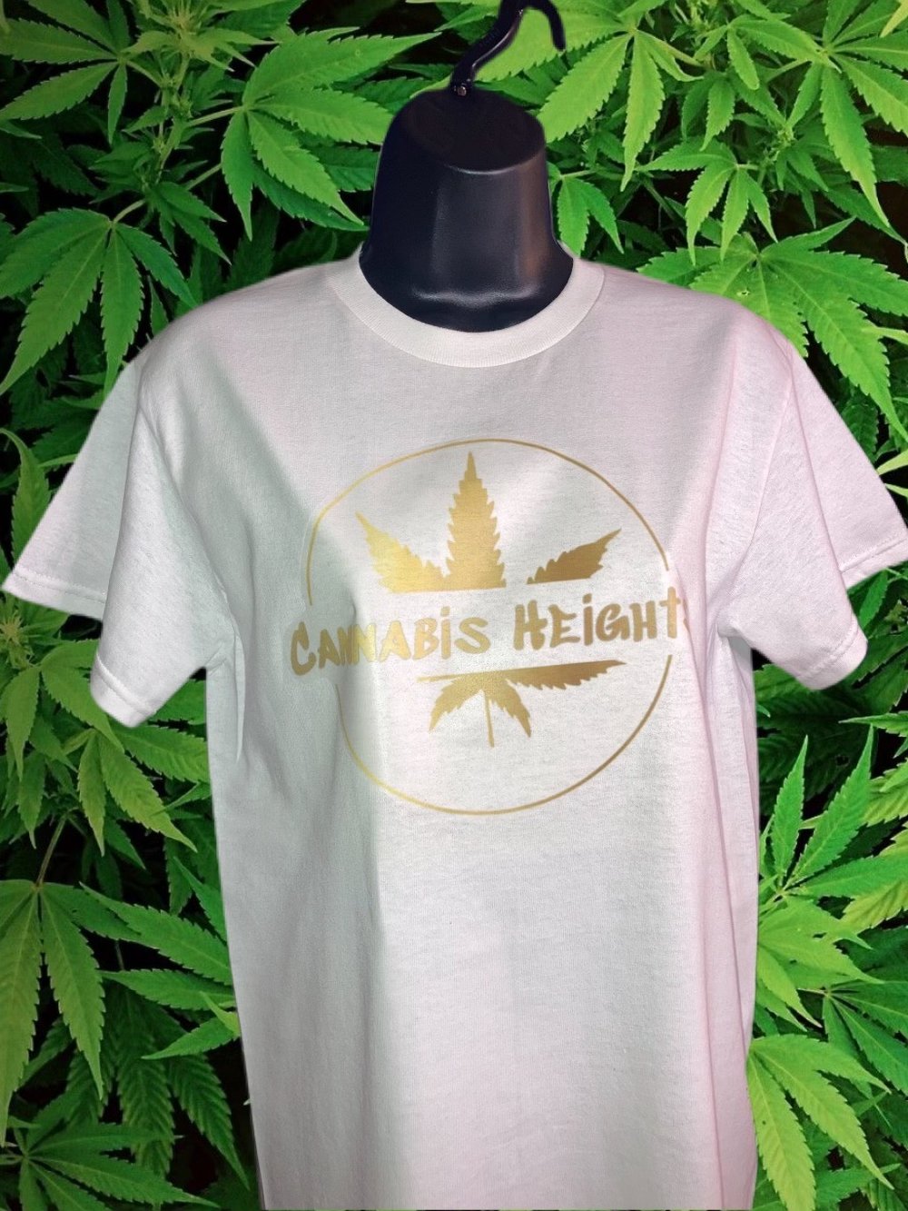 Image of Cannabis Height Golden Symbol T-Shirt