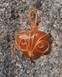 Image 1 of Carnelian Owl Heart
