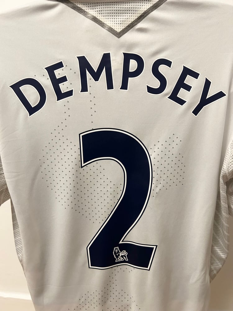 Image of Tottenham Hotspur “DEMPSEY 2” 2012/13 Home Shirt + patches (L)