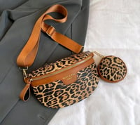 Image 2 of Crossbody Bag With Cheetah print 