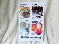 Image 1 of COCKTAILS OF LEGEND PRINT