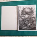  Mushroom House Notebook spiral 