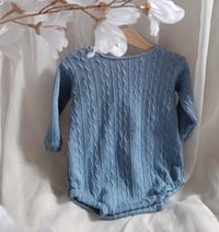 Image 3 of Photoshooting boys bodysuit |  Ari | dusty blue | 12-15 months | 18-24 months