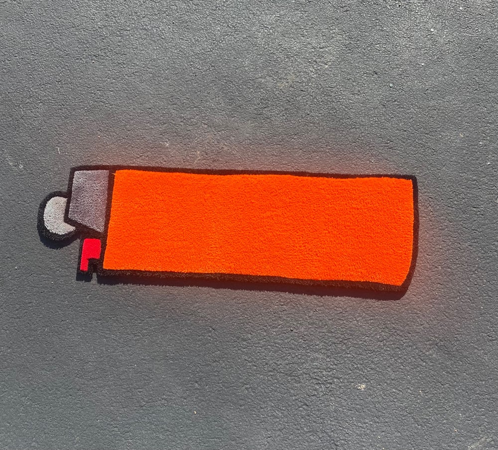 Image of Orange Lighter Rug (30 Inch)