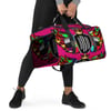 BOSSFITTED Neon Pink and Colorful Logo Duffle Bag