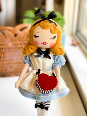 Image of CLASSIC ALICE INSPIRED MEDIUM ART DOLL 