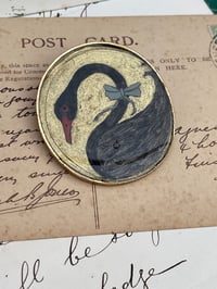 Image 1 of Large Black Swan Brooch 