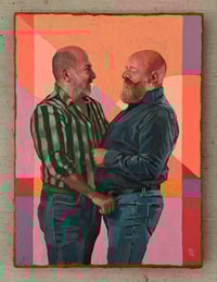 Image 2 of You Always Make Me Smile - 18x24" Acrylic on wood panel