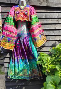 Image 6 of Vintage Fez Crop Tribal Top 32-34 inch chest 