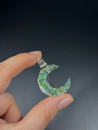 Image 1 of Small UV Crushed Opal Moon