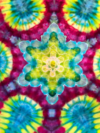 Image 3 of Mushroom Kaleidoscope Tapestry 