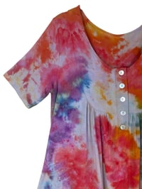 Image 5 of L Luxe Knit Babydoll Top in Euphoria Watercolor Ice Dye