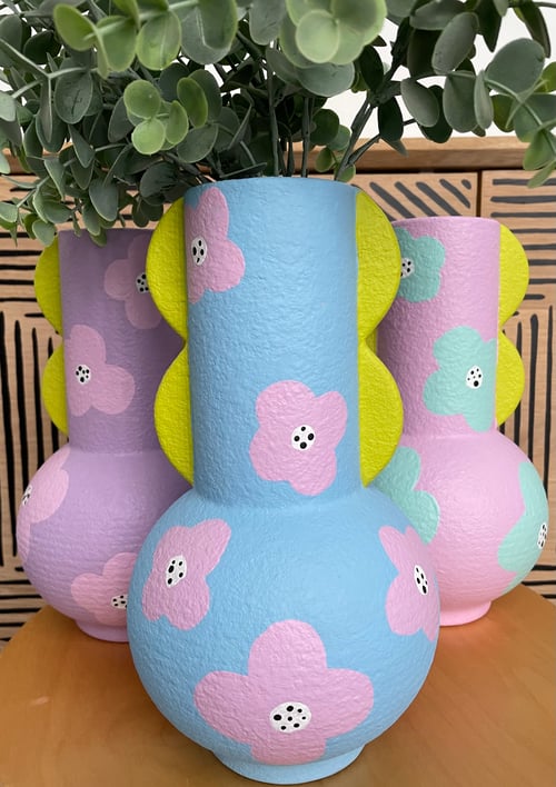 Image of Hand painted vase 