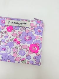 Image 2 of Porte-monnaie LA DISCRÈTE Liberty Betsy néon purple