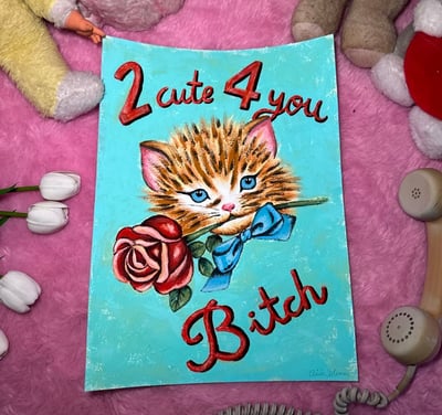 Image of BITCH original painting