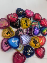Heart charms 4pc
