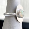 Adjustable Sterling Opal Ring