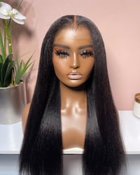 Image 3 of Kinky Straight HD Lace Wig w/ Kinky Edges (Ready To Wear)