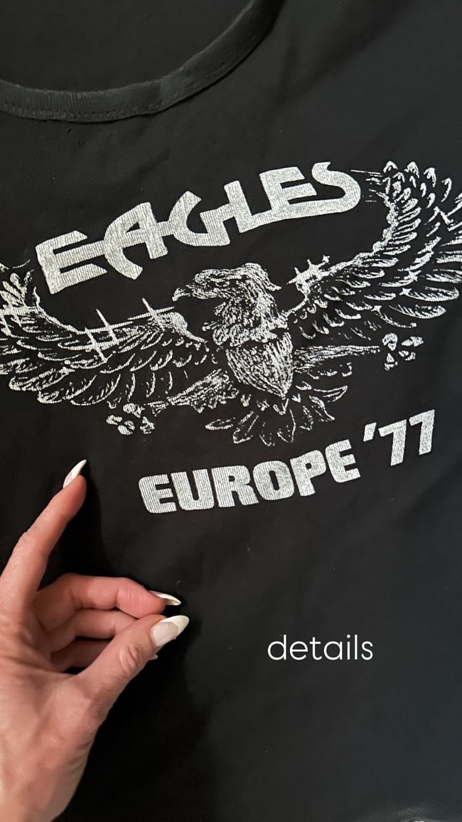 70s Eagles concert tour t shirt