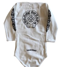 Image 2 of CHROME HEARTS ONESIE BABY