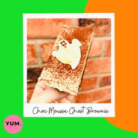 HALLOWEEN CHOC MOUSSE GHOST BROWNIE