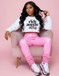 Image 2 of Rich Auntie Vibes Cropped Sweatshirt 