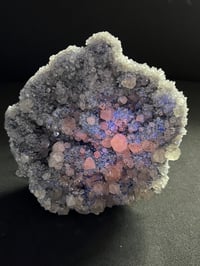 Image 2 of Druzy Fujian Quartz & UV Calcite Specimen #2143