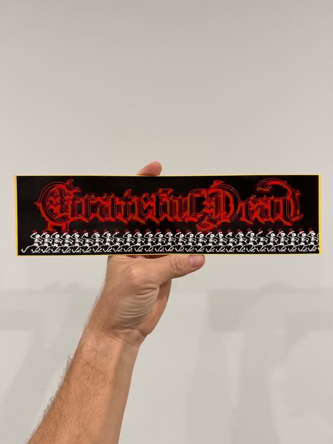Grateful Dead 80s 11.5” Bumper Sticker 