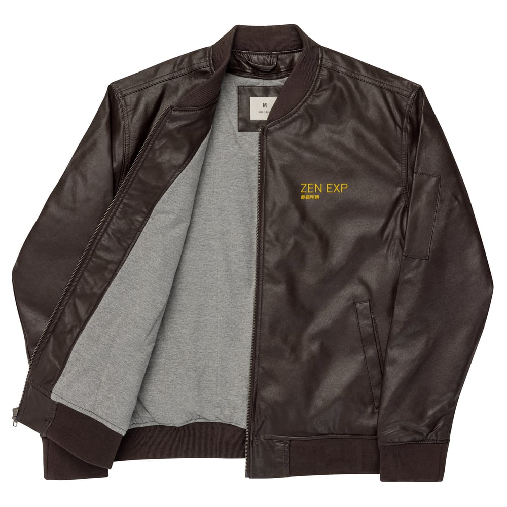 ZEN EXP - Yen Leather Bomber Jacket