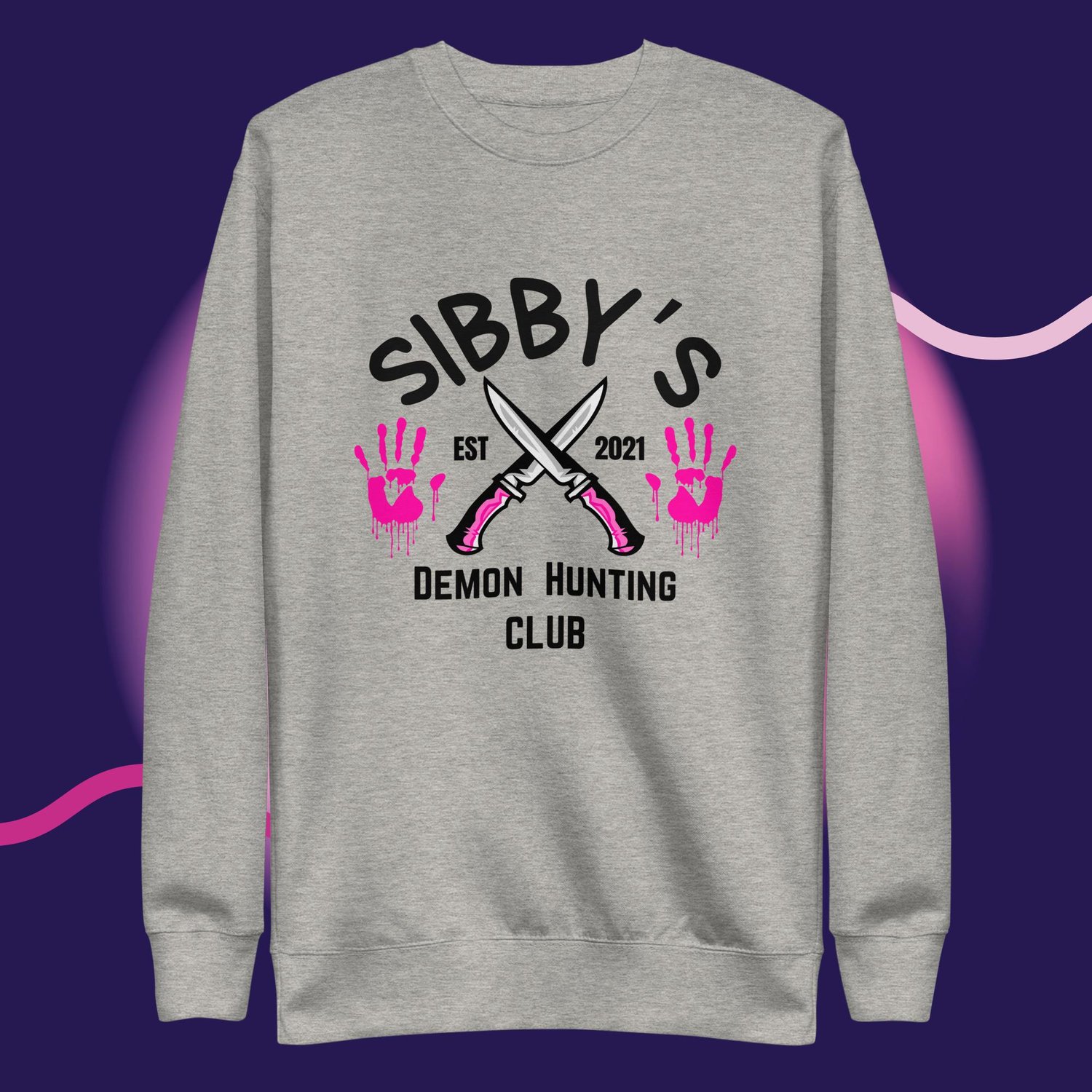 Image of Sibby's demon hunting club Unisex Premium Sweatshirt