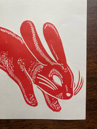 Image 2 of 'Make Haste' Blockprint (Year Of The Rabbit - Limited)