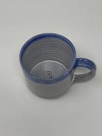 Image 3 of Small Blue Rim Heart Mug