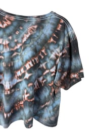 Image 5 of XL Crop Tee in Ember Ice Dye 