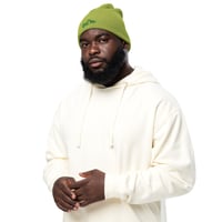 Image 2 of Bite Me Podcast Organic ribbed beanie