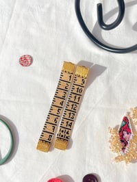 Image 4 of Tape measure earrings ~Golden