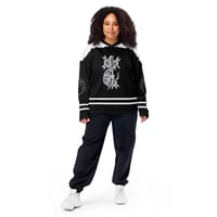 Image 7 of Touch her and die trope Recycled hockey fan jersey