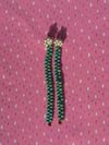 Daisies connected *silver & turq*