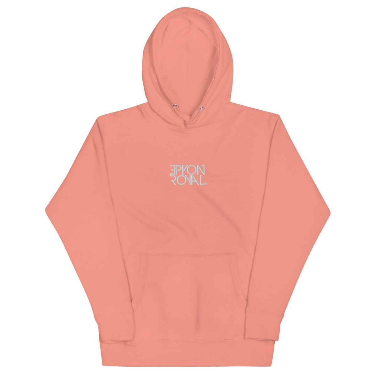 Image of Text Logo Embroidered Hoodie
