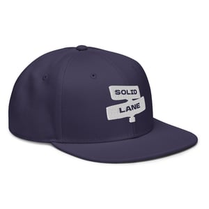 Image of White Solid Lane Snapback
