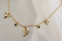 Image 2 of Rodeo Rush Charm Necklace (Green)  