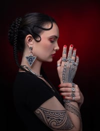 Image 4 of Gurkha Silver Earrings 