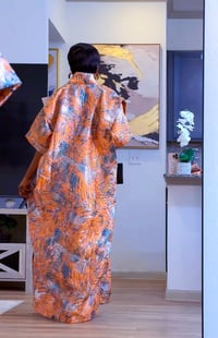 Image 3 of African Dress | Damask Boubou | (with inner-belt)