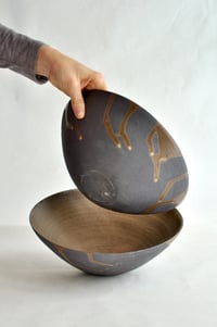 Image 5 of Raw Black Stoneware Serving Bowl