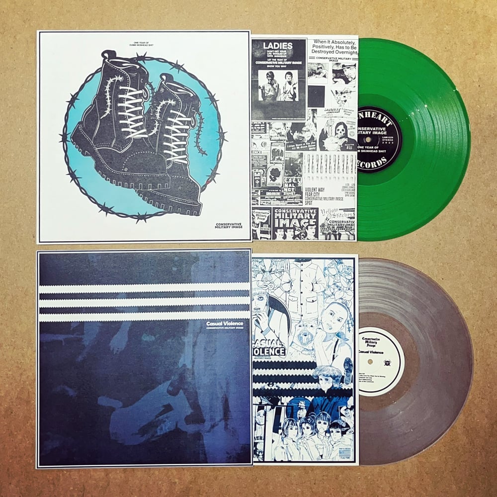 CMI - One Year Of Dumb Skinhead Shit LP  2nd Press Green Wax LEFT OVER 
