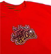 Image 2 of [ FLAMES TEE RED ] 